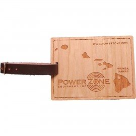 Customized Hardwood State Luggage Tags
