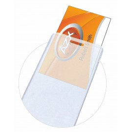 1/16" Thick Printed Luggage Tag with Business Card Insert with Logo