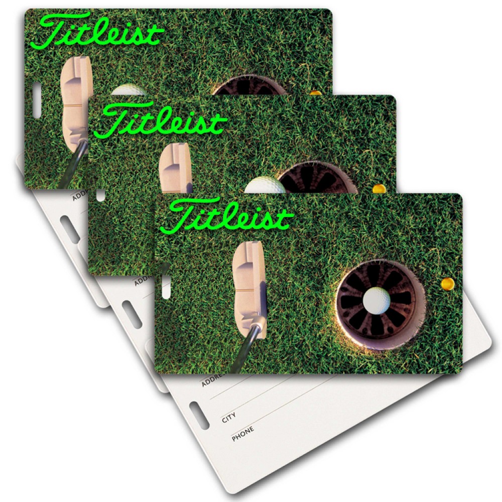Custom Imprinted Privacy Luggage Tag w/3D Lenticular Images of Golf Ball (Imprinted) Custom Imprinted Privacy Luggage Tag w/3D Lenticular Images of Golf Ball (Imprinted)