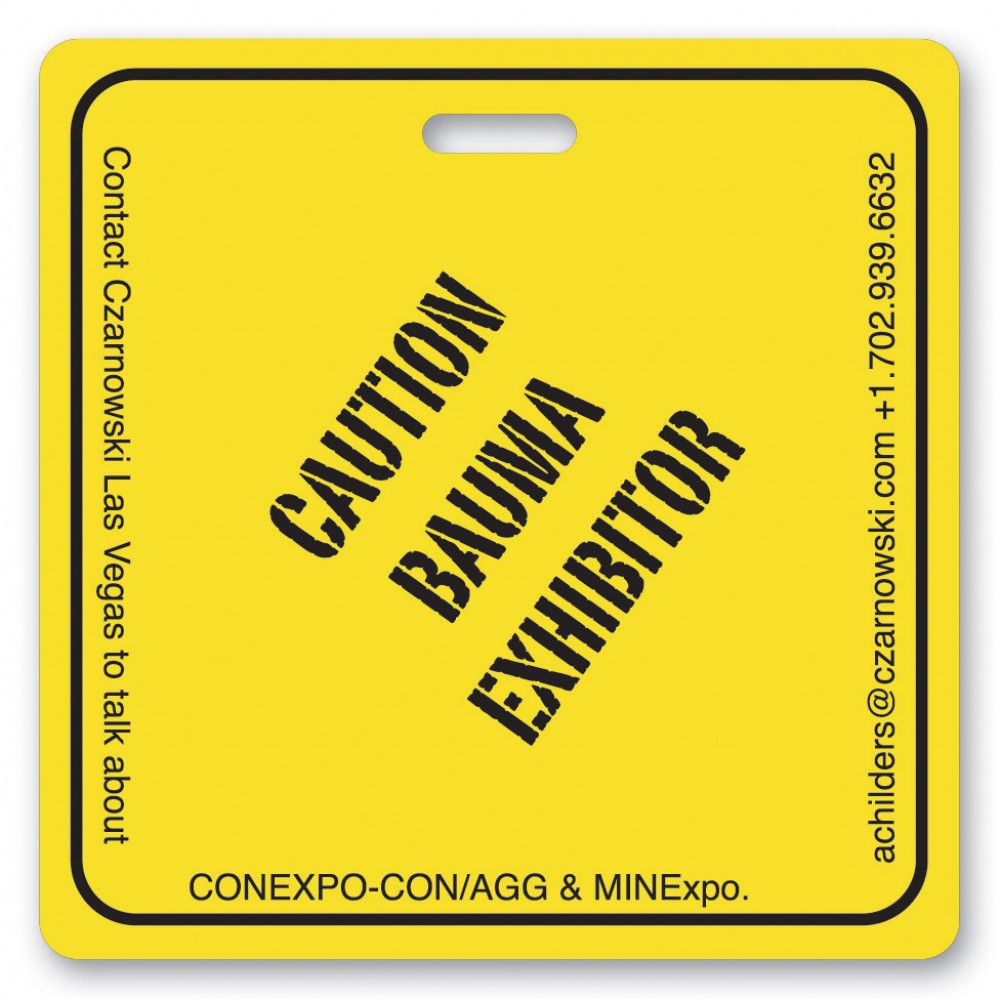 Square Write-on Tag (3") Custom Imprinted Square Write-on Tag (3") Custom Imprinted