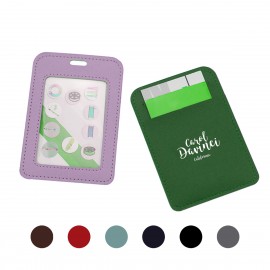 Logo Branded Dual PU Certificate Card Holder (Economy Shipping)