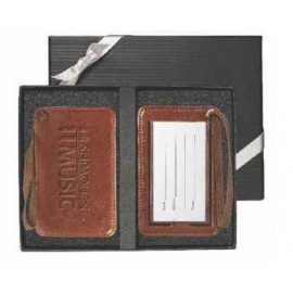 Logo Branded Venezia Luggage Tag Set