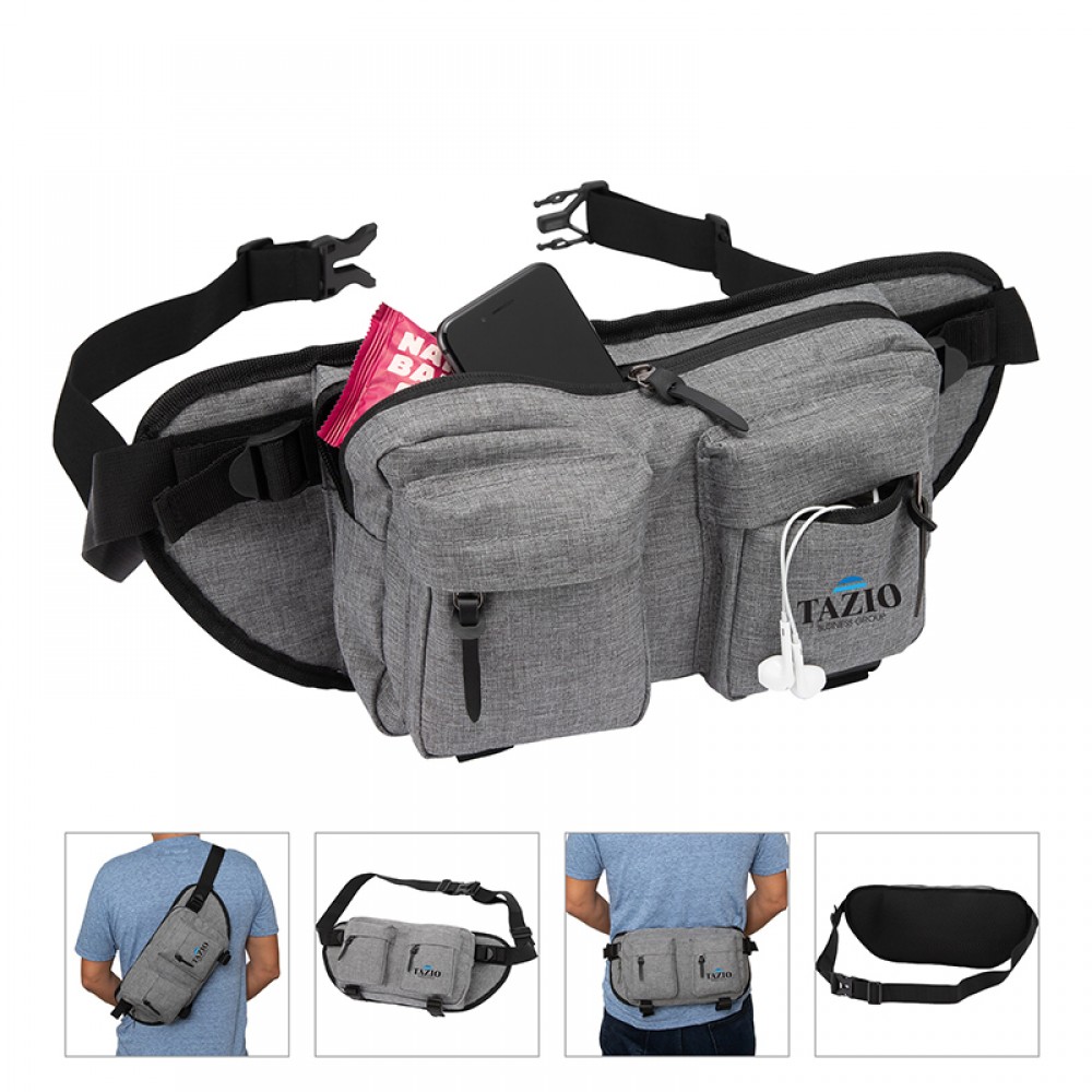 Custom Printed Oxford Stylish Waist Bag Custom Printed Oxford Stylish Waist Bag