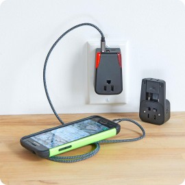 Smooth Trip Travel Gear by Talus International Converter/Adapter with 3 USB with Logo  Smooth Trip Travel Gear by Talus International Converter/Adapter with 3 USB with Logo
