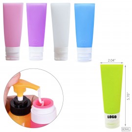 Personalized 80ml Silicone Tube Travel Bottle