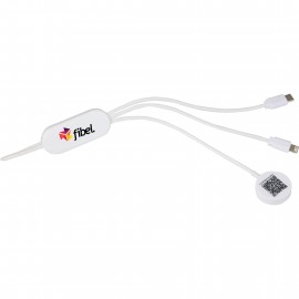 Logo Branded Allcord 5-in-1 Charging Cable with iWatch Charger  Logo Branded Allcord 5-in-1 Charging Cable with iWatch Charger