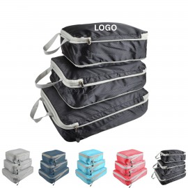 Logo Branded 3-Piece Compression Packing Cube Set