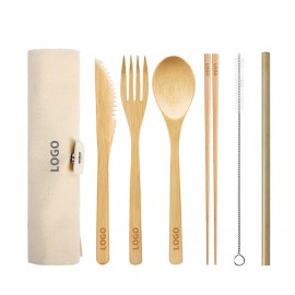 Customized 6 in 1 Bamboo Utensils Kit