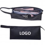 Stylish Waterproof Hair Dryer & Curling Iron Organizer Bag with Logo