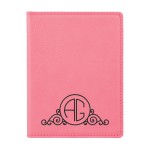 Leatherette Passport Holder , Pink Custom Printed