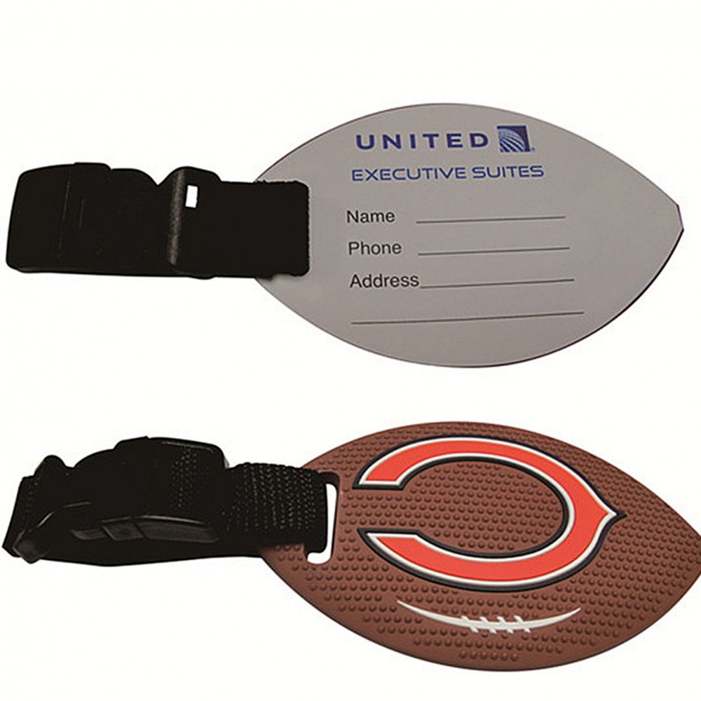 Ellipse Luggage Tag with Tab with Logo