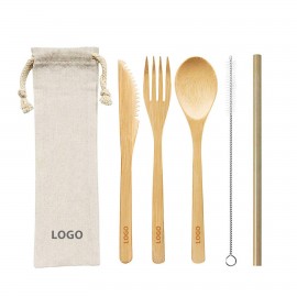 2025 Eco-Friendly Reusable Wooden Bamboo Cutlery Travel Camping Biodegradable 5 in 1 Utensils Kit with Logo  2025 Eco-Friendly Reusable Wooden Bamboo Cutlery Travel Camping Biodegradable 5 in 1 Utensils Kit with Logo