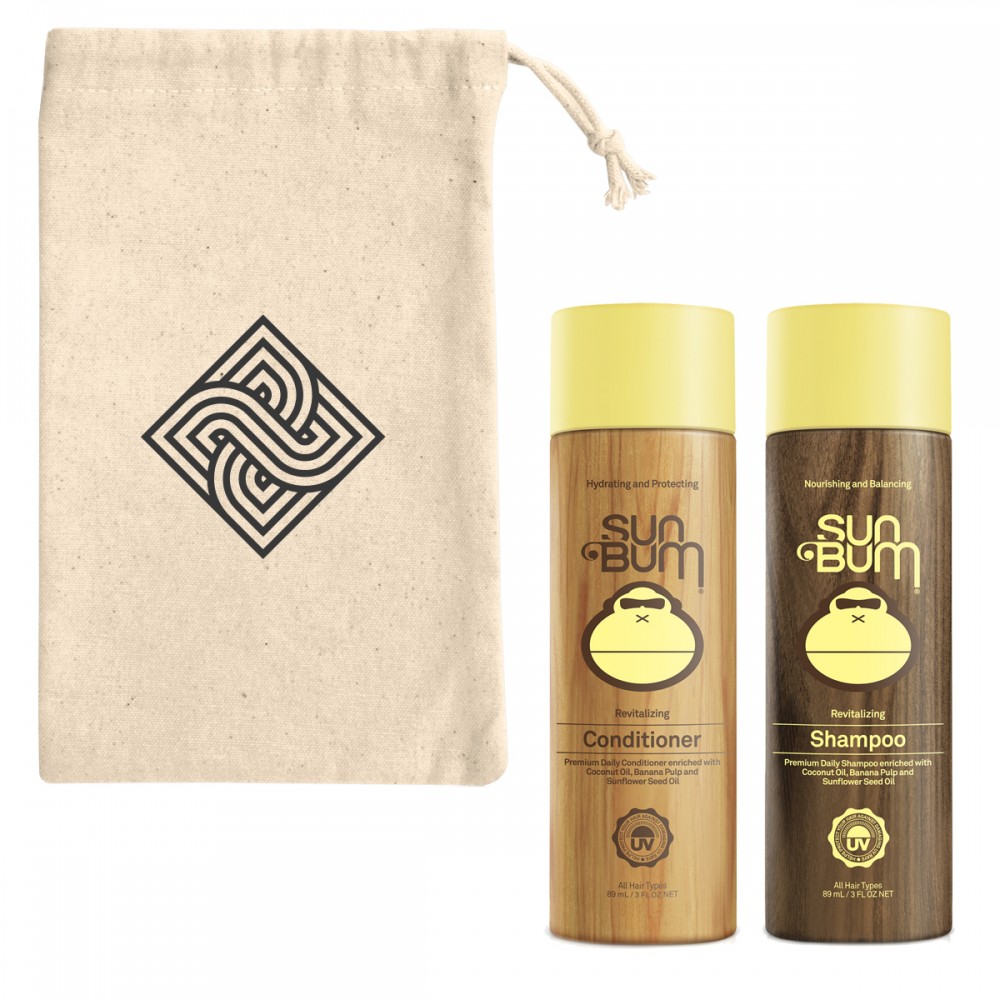 Customized Sun Bum Revitalizing Shampoo & Conditioner Travel Kit