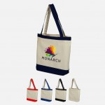 Full Color Heavy Canvas Two Tone Tote with Logo