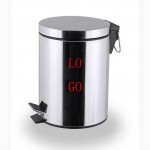Stainless Steel Trample Trash Can Logo Branded