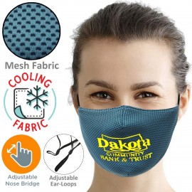 3-Layer Cooling Face Mask w/Screen Print Antibacterial Masks with Logo