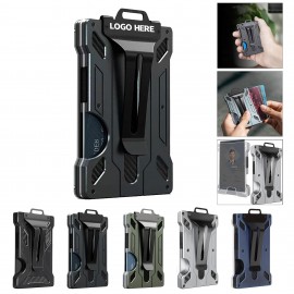 Aluminum Card Holder with Logo  Aluminum Card Holder with Logo