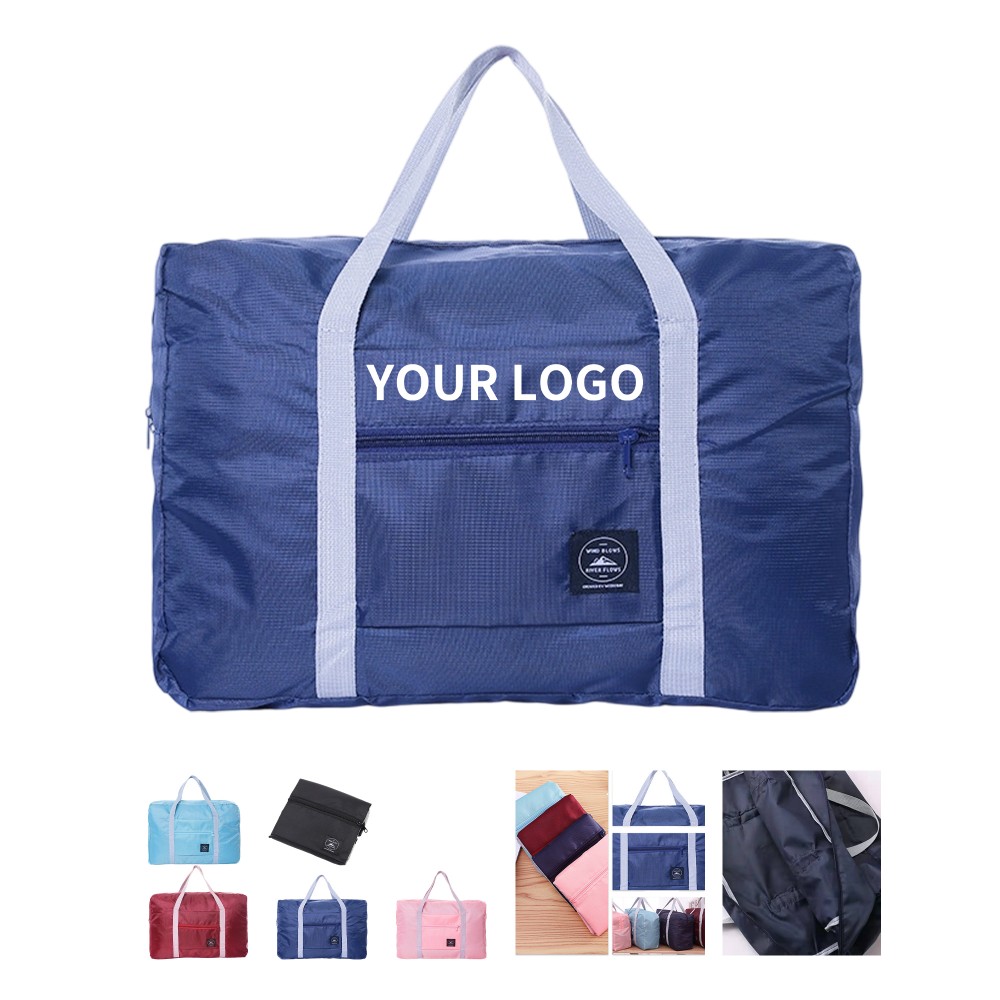 Polyester Lightweight Foldable Duffel Travel Bag 25L Capacity With Zipper with Logo Polyester Lightweight Foldable Duffel Travel Bag 25L Capacity With Zipper with Logo