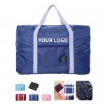 Polyester Lightweight Foldable Duffel Travel Bag 25L Capacity With Zipper with Logo