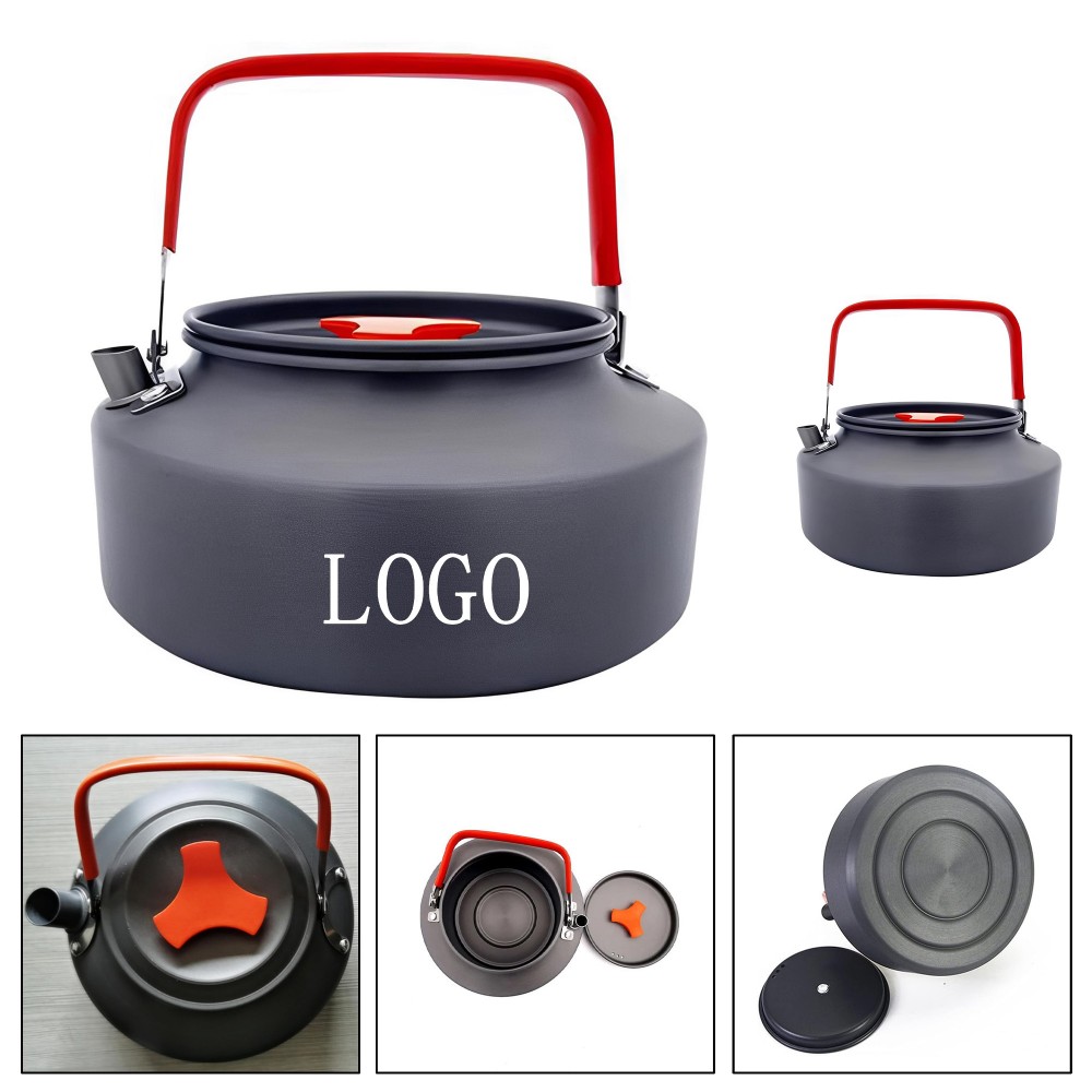 Logo Branded Portable Outdoor Camping Teapot 27oz