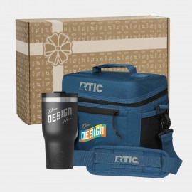 30 oz RTIC Essential Tumbler & 8-Can Soft Pack Cooler Gift Set with Logo  30 oz RTIC Essential Tumbler & 8-Can Soft Pack Cooler Gift Set with Logo