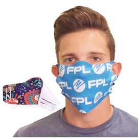 No-Sew Face Mask w/ Full Color Imprint Washable Safety Masks with Logo