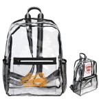 Urbane Eco-Friendly Clear Backpack with Logo