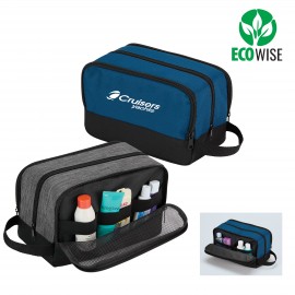 Logo Branded rPET Dopp KIt - Compact Travel Toiletry & Overnight Bag  Logo Branded rPET Dopp KIt - Compact Travel Toiletry & Overnight Bag
