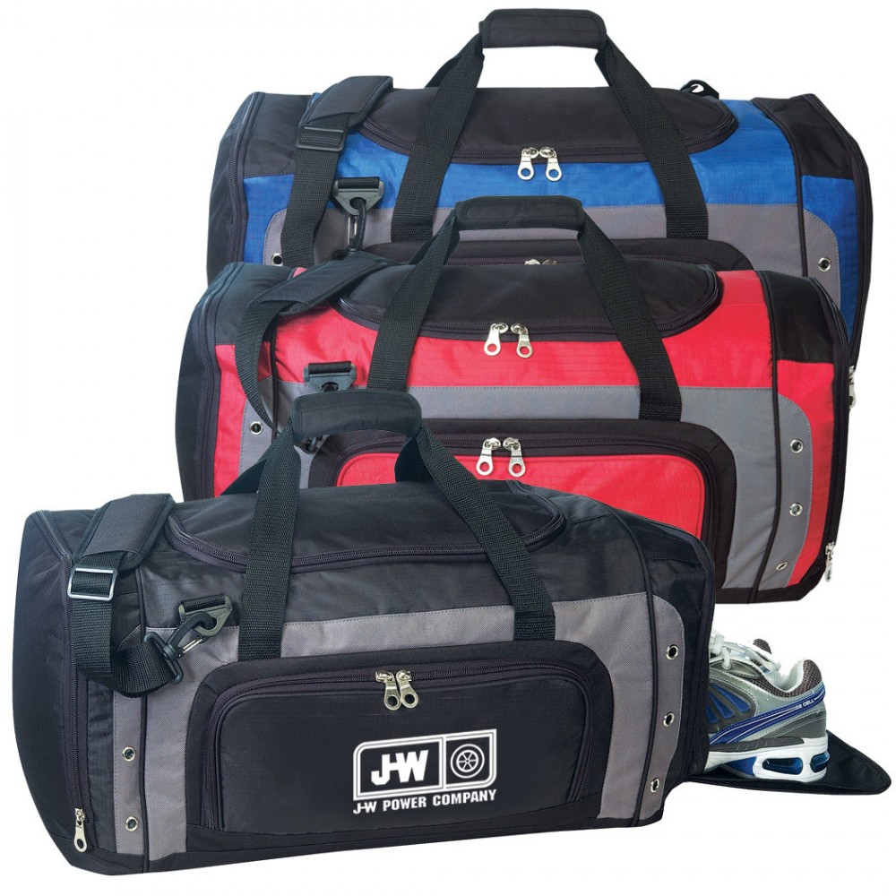 Polyester Gym Shoe Duffel Bag with Logo