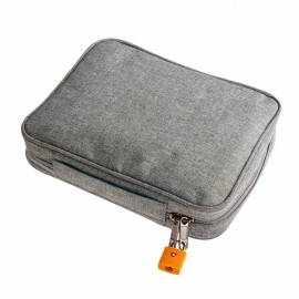 Custom Gray Smooth Trip Travel Gear by Talus SafeGuard Medication Organizer  Custom Gray Smooth Trip Travel Gear by Talus SafeGuard Medication Organizer