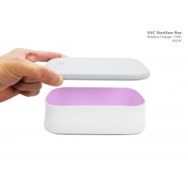 Customized UV Sanitizing Box With Qi Wireless Charger (15W)  Customized UV Sanitizing Box With Qi Wireless Charger (15W)