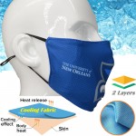 Cooling 2 Layer Face Mask for Summer, Breathable Face Masks with Logo