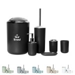 Bathroom Accessories Set 6 Pieces with Logo