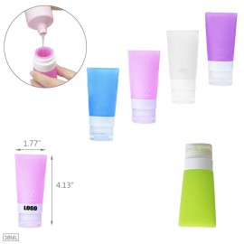 38ml Silicone Tube Travel Bottle with Logo  38ml Silicone Tube Travel Bottle with Logo