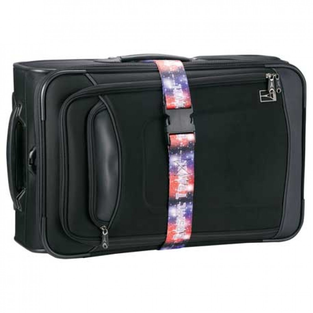 Full Color Premium Luggage Strap Custom Printed