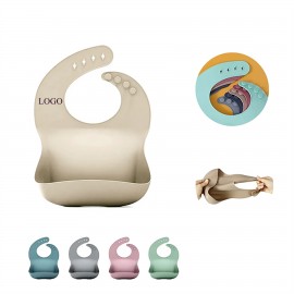 Silicone Bibs for Babies & Toddlers with Logo