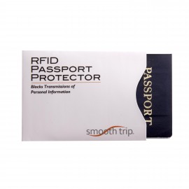 Promotional Smooth Trip Travel Gear by Talus RFID Blocking Passport Protector, White