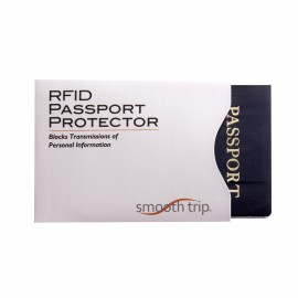 Promotional Smooth Trip Travel Gear by Talus RFID Blocking Passport Protector, White  Promotional Smooth Trip Travel Gear by Talus RFID Blocking Passport Protector, White