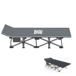 Logo Branded Portable Outdoor Camping Sleeping Folding Bed For Travel