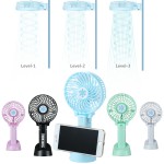 Snowflake Portable Fan With Phone Stand Logo Branded
