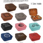 Personalized Laserable Leatherette Travel Jewelry Box