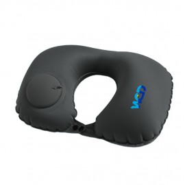 Travel Lightweight U shape pump inflatable Neck Pillow with Logo