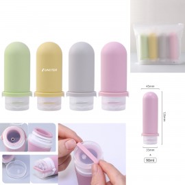 Customized 3OZ Travel Bottles Set For Toiletries, Tsa Approved Travel Size Containers Leak Proof (4 Pcs Set)