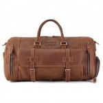 Chiltern Leather Duffel with Logo