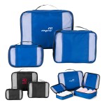 Custom 3 Piece Packing Travel Organizer Cubes Set