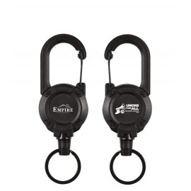 Customized Heavy Duty Retractable Badge Reel Outdoor Mataineerring Buckle Holder Badge With Key Ring with Logo