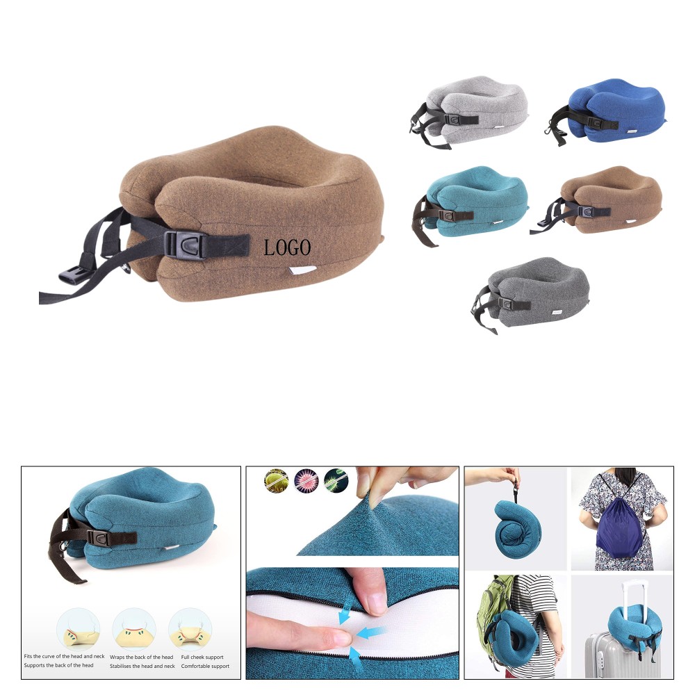 Personalized Memory Foam Travel Neck Pillow