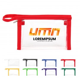 Clear Toiletry Bag With Zipper with Logo  Clear Toiletry Bag With Zipper with Logo