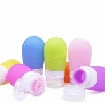 Custom Printed Portable Silicone Toiletry Travel Bottle