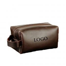 Personalized Vintage Leather Travel Kit